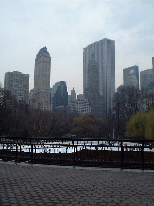 The famous ice-skating rink in Central Park, New York (March 2002)