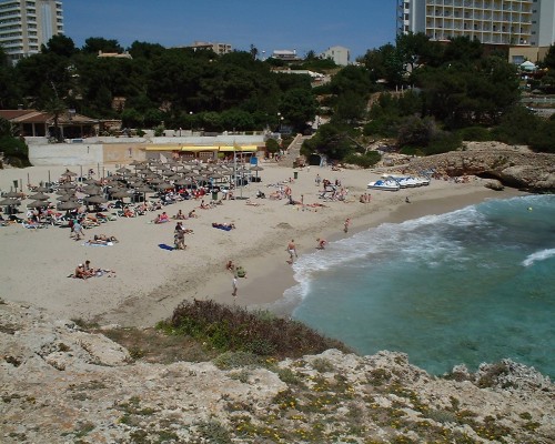 A nice beach in Majorca, shame about the sea full of jellyfish (2003)