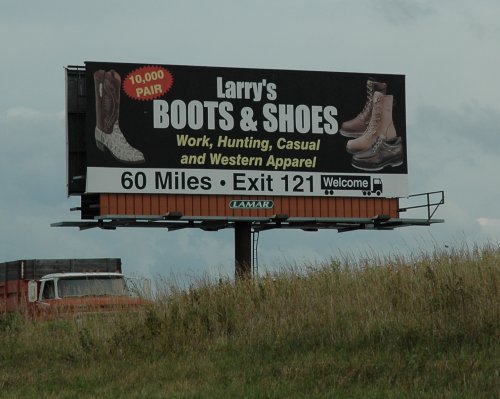 That's a lot of pairs of shoes. I just can't shoot an animal unless my feet feel nice and comfortable. Kansas (2007)