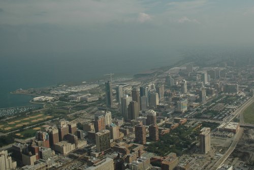 Chicago is a big place with lots of small buildings as well as tall buildings. Chicago (2007)