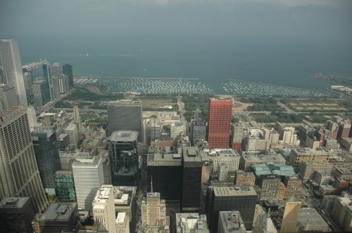 High up in Sears Tower. Chicago (2007)
