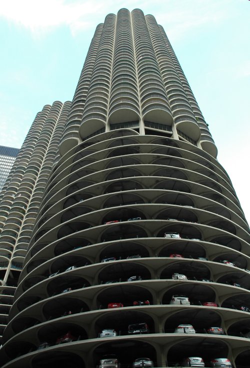 If you buy a flat here, you're guaranteed a parking space. Chicago (2007)