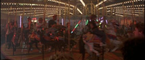 The scene of the merry-go-round in The Lost Boys movie… see the similarity? The Lost Boys (1987)