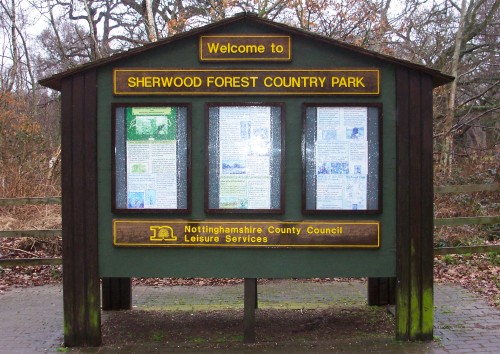 A nice Welcome to Sherwood Forest by the good people of Nottingham City Council, Sherwood Forest (2006)