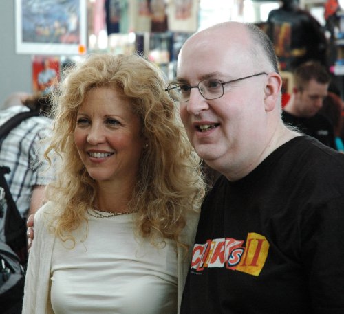 30. Kelly Stables poses for a photo with a fan. Milton Keynes (2008)