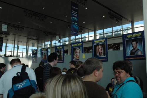 Lots of people wanting to meet celebrities from their favourite shows. Milton Keynes (2008)
