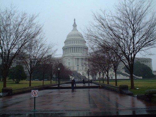 Capitol Hill in the rain, Washington D.C. (2002)