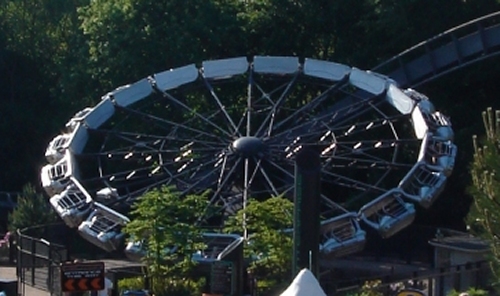 A spinny ride, Alton Towers (2006)