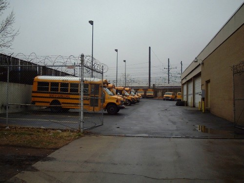 Some of those American school buses you always see in the films, Washington D.C. (2002)