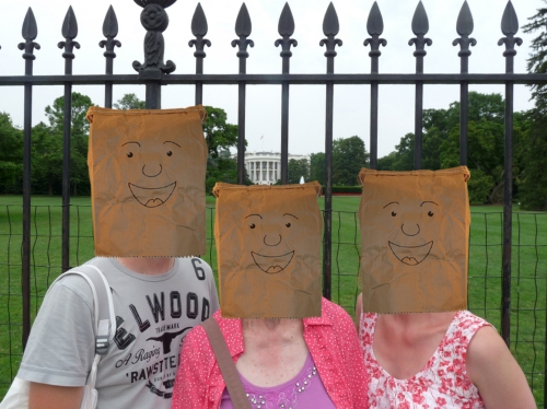 Myself, my Nan and my Mum outside the Whitehouse! Washington D.C. (2009)