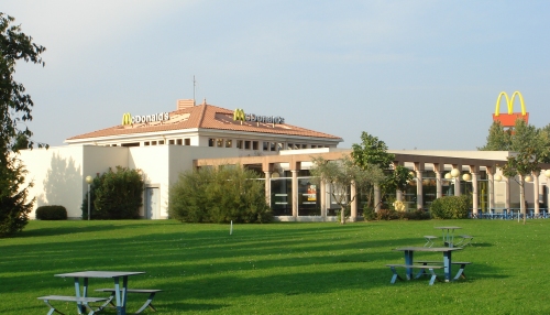 The nicest McDonalds in the whole word, we stopped for a quick motorway meal, France (2006)