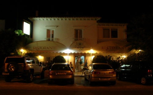 A lovely restaurant just outside Altea, where we had pasta and pizza, Spain (2006)