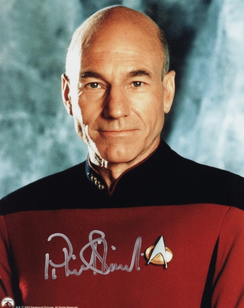 Patrick Stewart's autograph