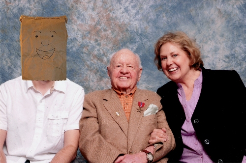 Mickey Rooney, his wife and myself