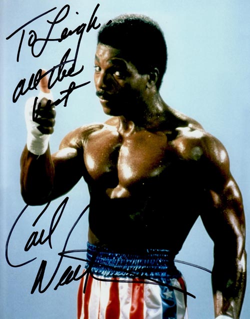 Carl Weathers' autograph