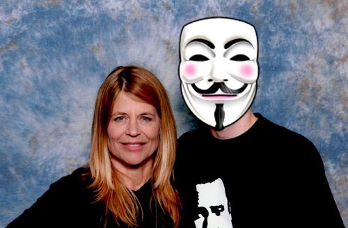 Linda Hamilton and myself