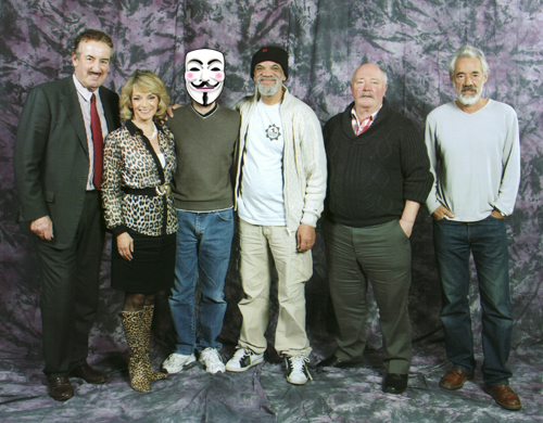 John Challis, Sue Holderness, Paul Barber, Nick Stringer, Roger Lloyd Pack and myself