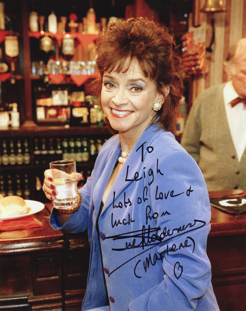 Sue Holderness' autograph