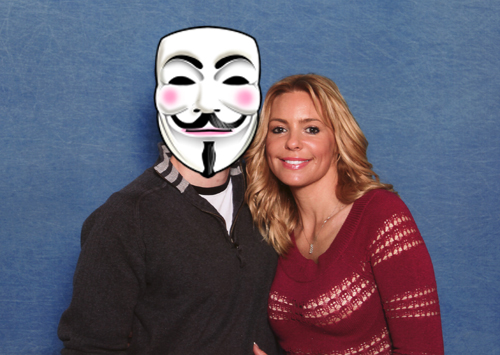 Olivia d'Abo and myself