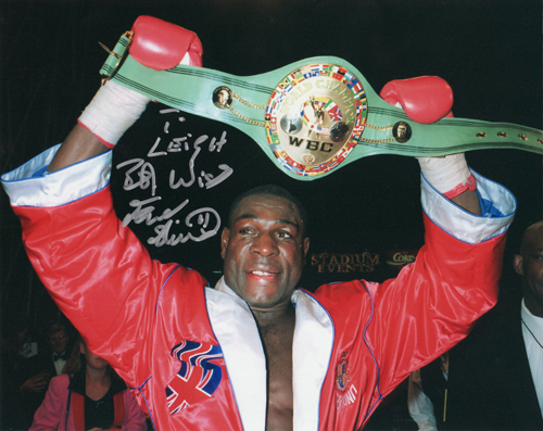 Frank Bruno's autograph