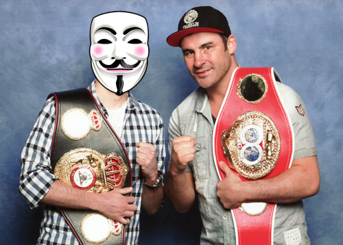 Joe Calzaghe and myself