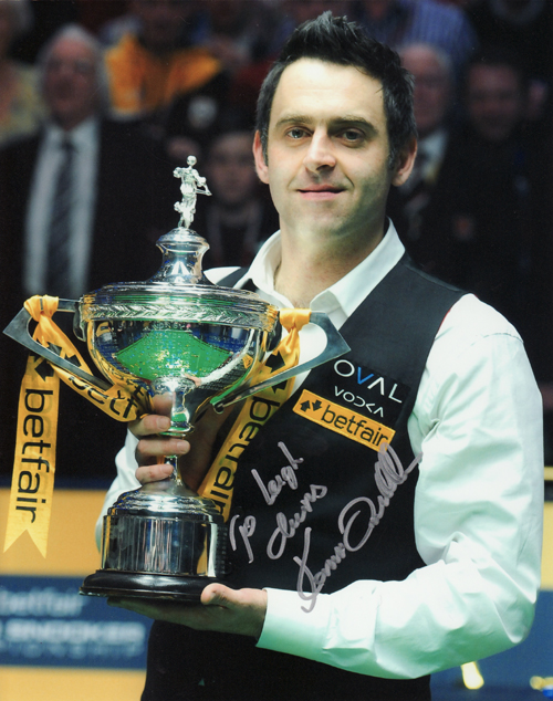 Ronnie O'Sullivan's autograph