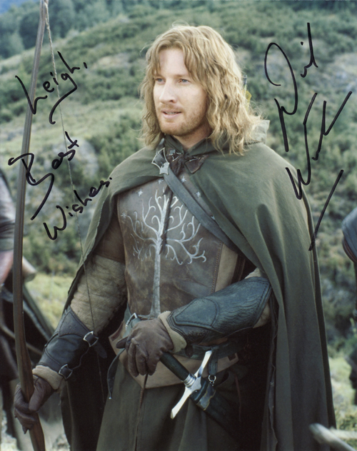 David Wenham's autograph