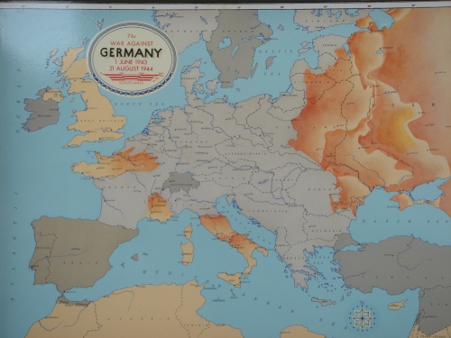 A map of Europe showing areas German forces occupied, France (2006)