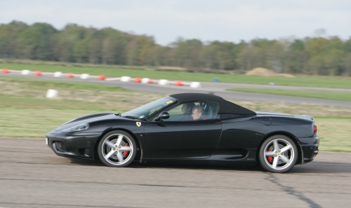 I drove the Ferrari at over 100mph but kept changing to the wrong gear accidentally, Bruntingthorpe proving ground (2006)