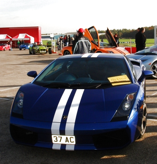 A Lamborghini, which you can pay on the day to drive for around 150, Bruntingthorpe proving ground (2006)