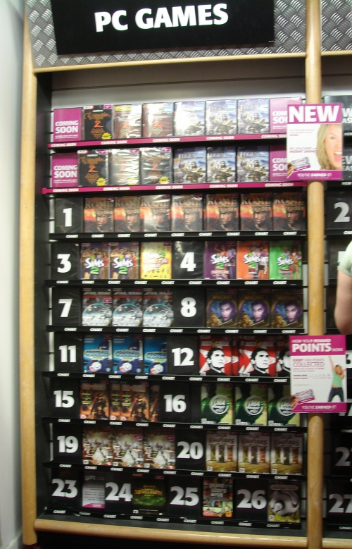 Number 16 in the charts on PC in GAME, Nottingham (2006)