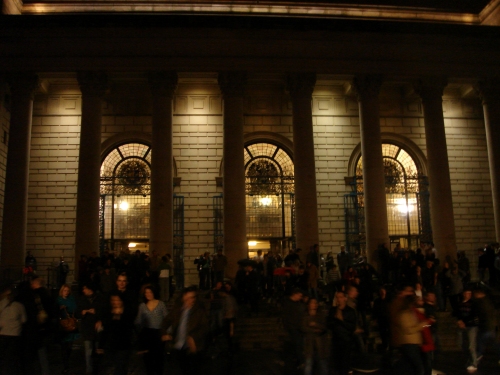 All the satisfied people leaving The City Hall after the show, Sheffield (2007)