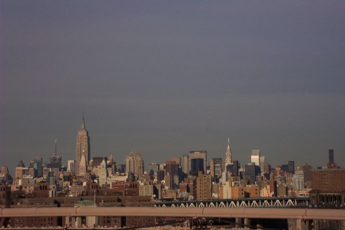 A view of upper Manhattan from Brooklyn Bridge, New York (2006)