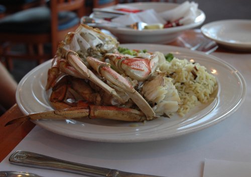 Yum yum, that was a very tasty Dungeness crab. San Francisco (2007)