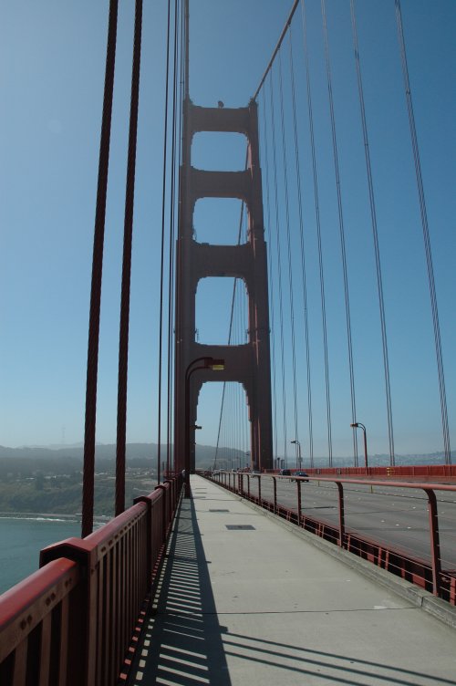 Walking back across The Golden Gate Bridge. San Francisco (2007)