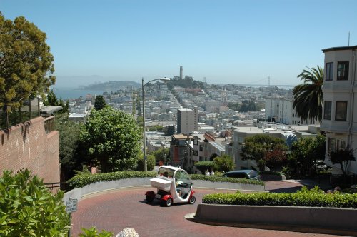 People will drive any old crapmobile down Lombard Street. San Francisco (2007)