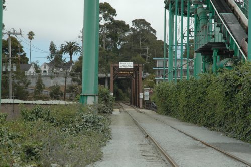 The entrance to the bridge which is seen in the movie 
