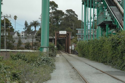 The entrance to the bridge which is seen in the movie