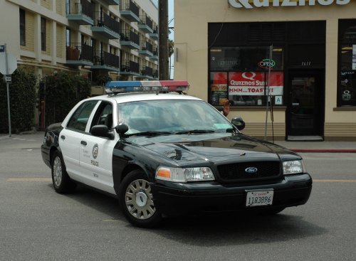 A police car patrols Venice, looks just like the ones you see in the movies. Los Angeles (2007)