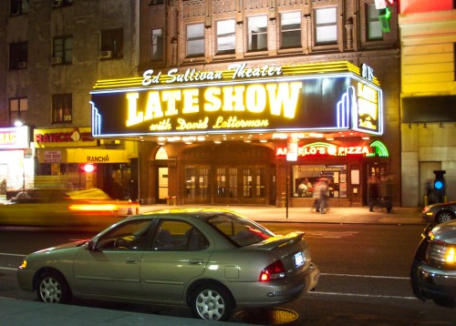 The Late Show theatre where I saw the David Letterman show. They had Will Smith's wife, Jada Pinkett Smith, on with her new band, New York (2006)