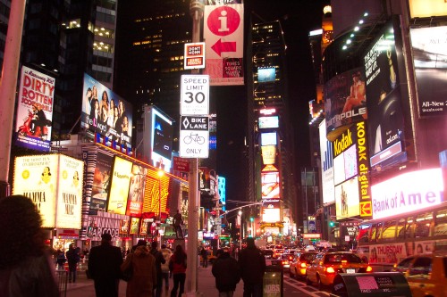 Times Square, lots of lights and looking great, New York (2006)