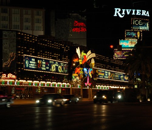 The Riviera casino and hotel, just across the road from our hotel. Las Vegas (2007)