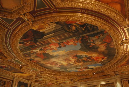 One of the pretty ceilings in the Venetian hotel and casino. Las Vegas (2007)