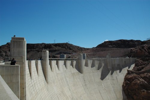 A last look at Hoover Dam before we continued our journey on to the Grand Canyon. Nevada/Arizona (2007)