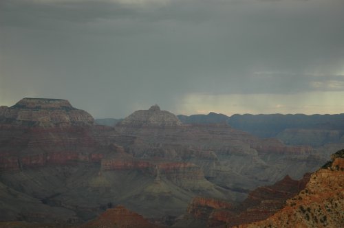 The Grand Canyon with some rain in the distance. We got there towards dusk as it was apparently one of the best times to visit they were right! Arizona (2007)