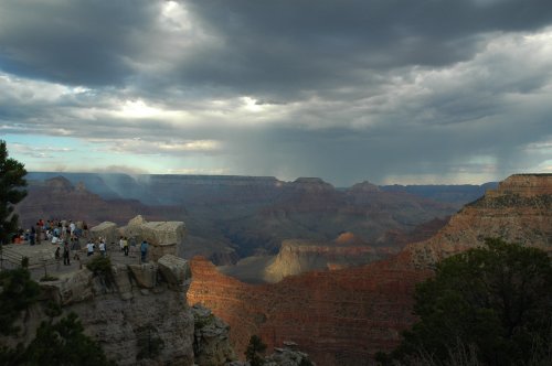 The clouds cast pretty shadows on the Grand Canyon. Arizona (2007)