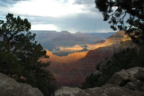 Some people climbed down sections of the Grand Canyon to find a nice quiet area to themselves. Arizona (2007)