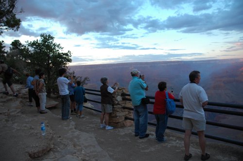 The Grand Canyon attracts a lot of visitors all year round. Arizona (2007)