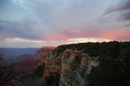 More pretty pink skies at the Grand Canyon. Arizona (2007)