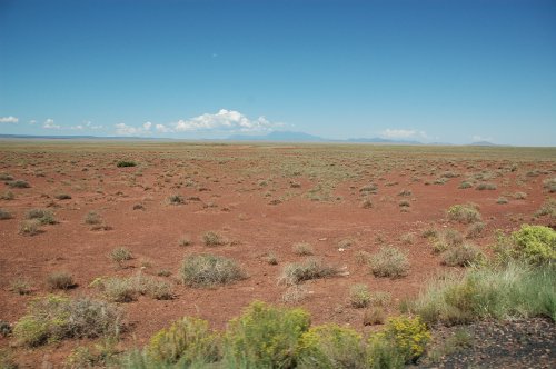 There's a lot of desert in the western US, this was taken on our way to Meteor Crater. Arizona (2007)